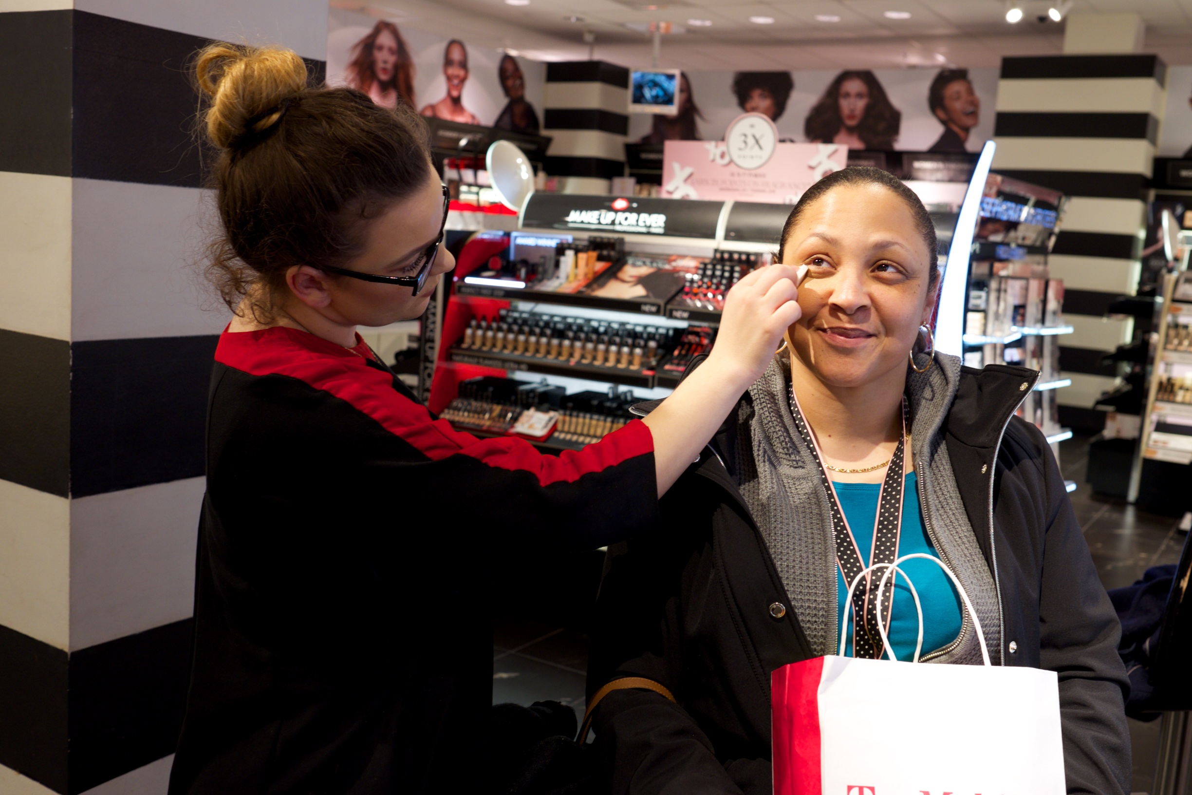 Getting a makeover two days after her release. Queens plaza Mall, Elmhurst, NY (2017)