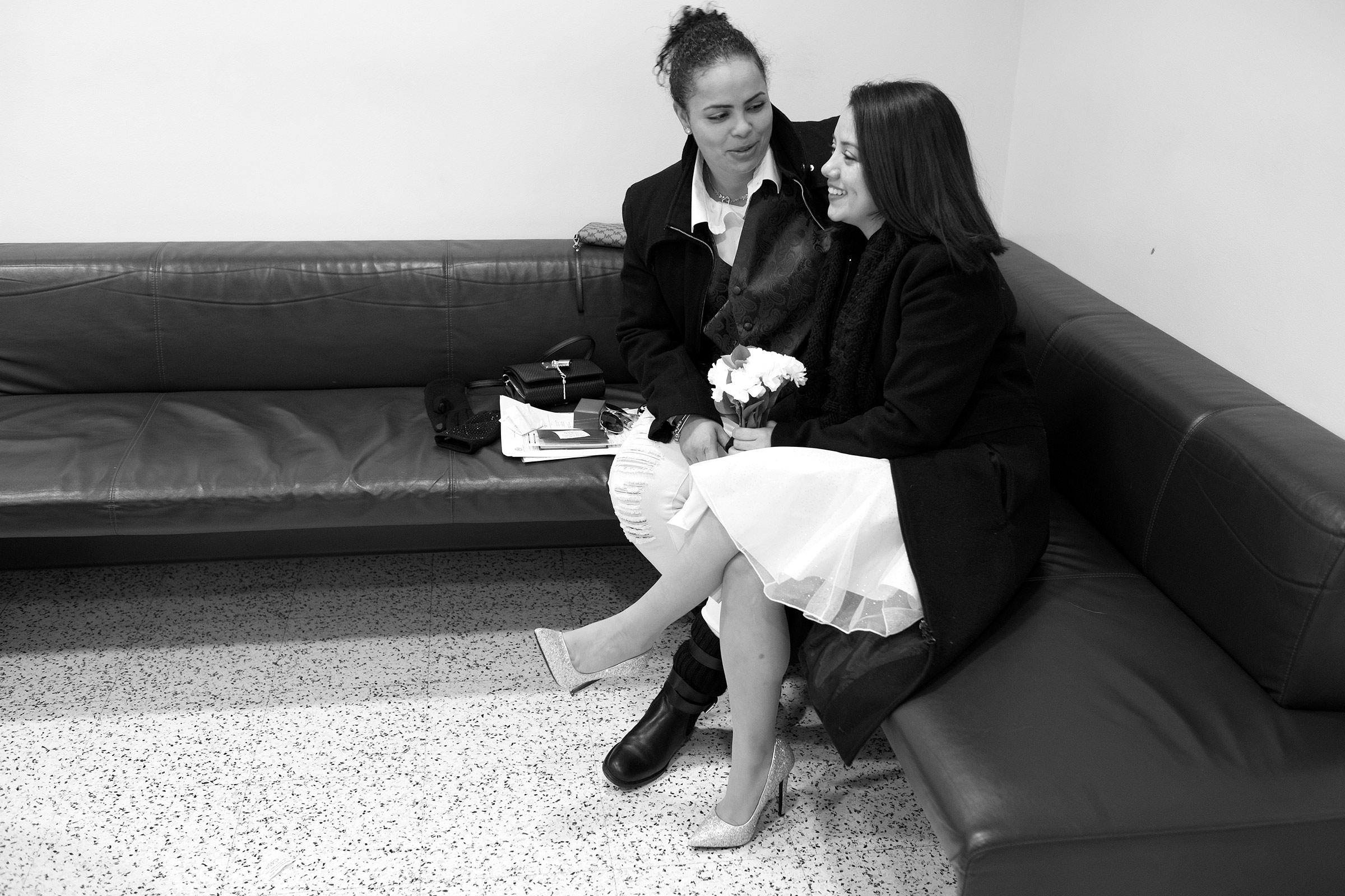 Evelyn and Andrea waiting to get married. Queens, NY (2018)