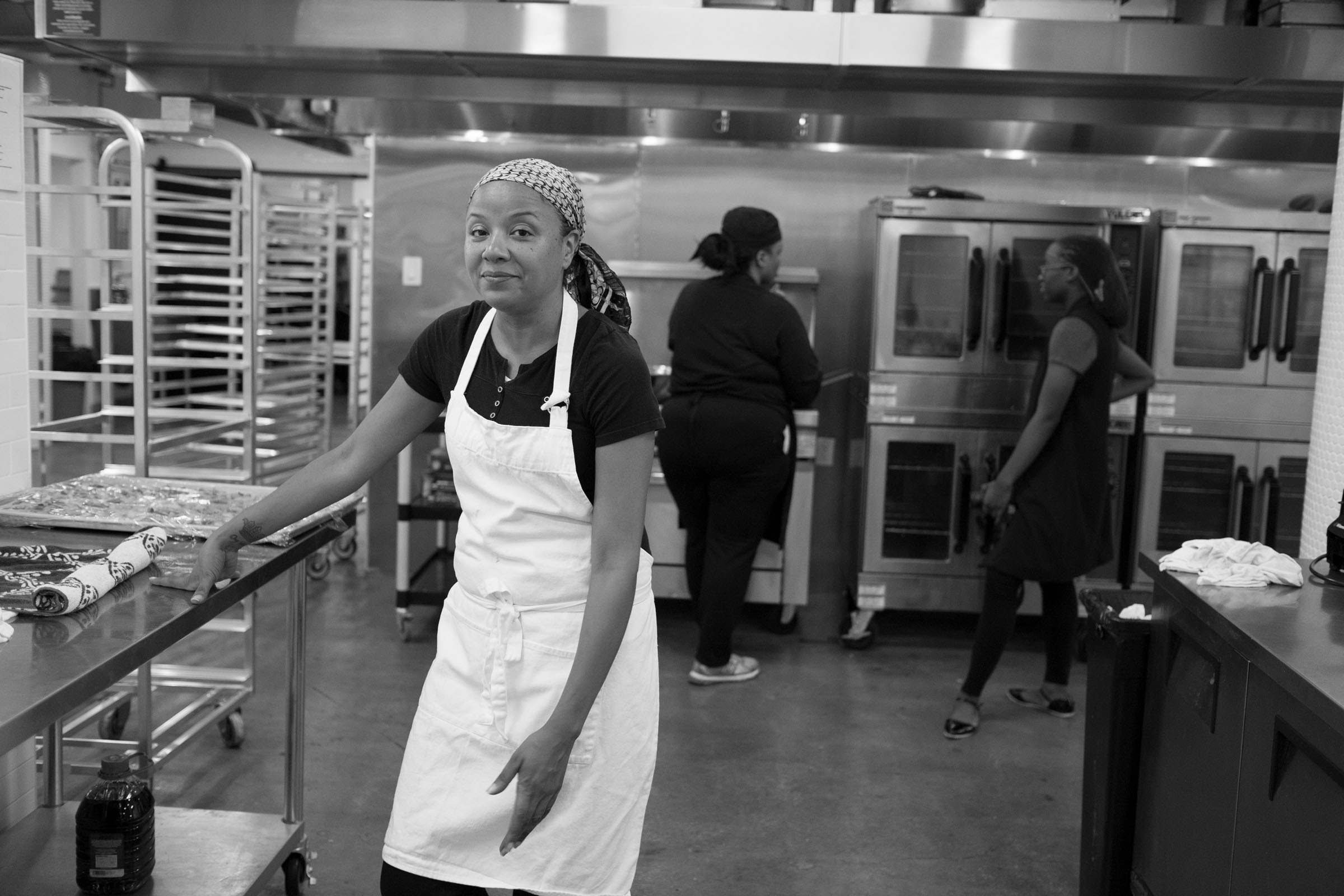   Keila on a catering job. Brooklyn, NY (2016)  