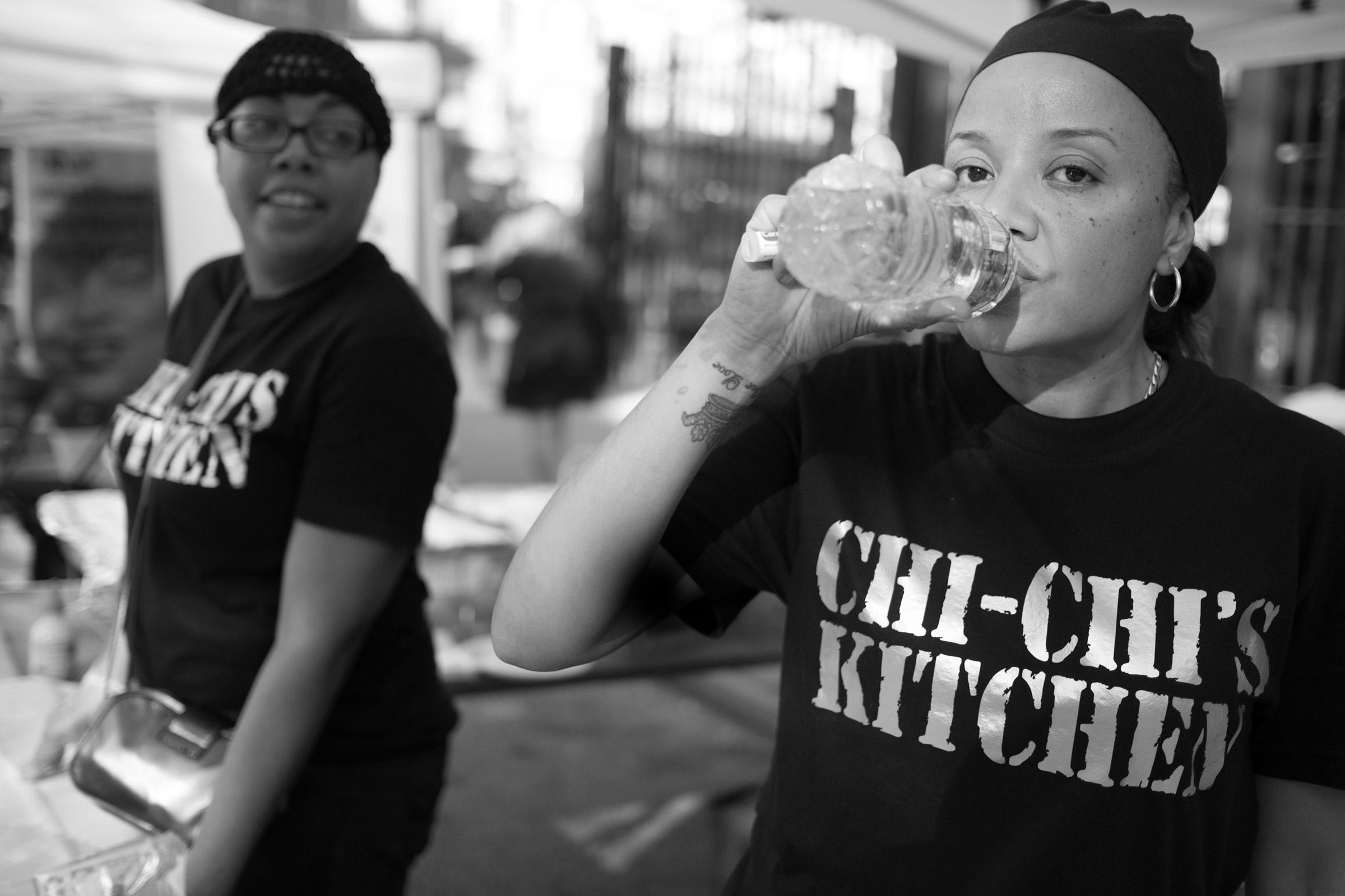  Keila, with her own catering business, Chi Chi’s Kitchen, at a street fair. New York, NY (2017) 