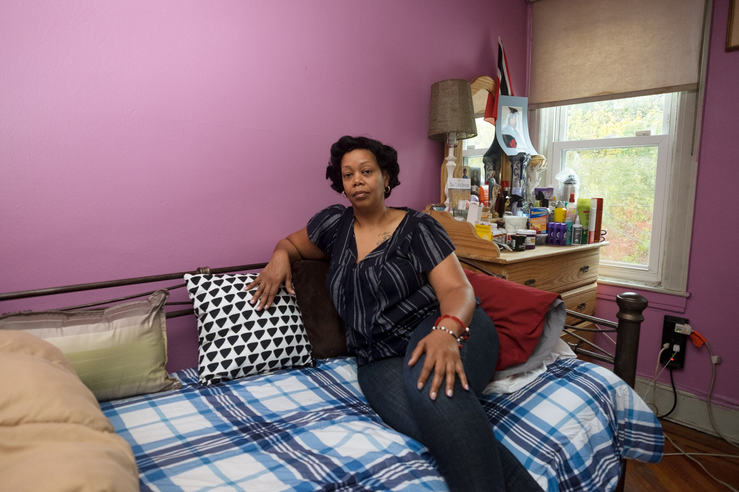 Leah in her bedroom in her mother’s house, 9 months after her release. Brooklyn, NY (2019)