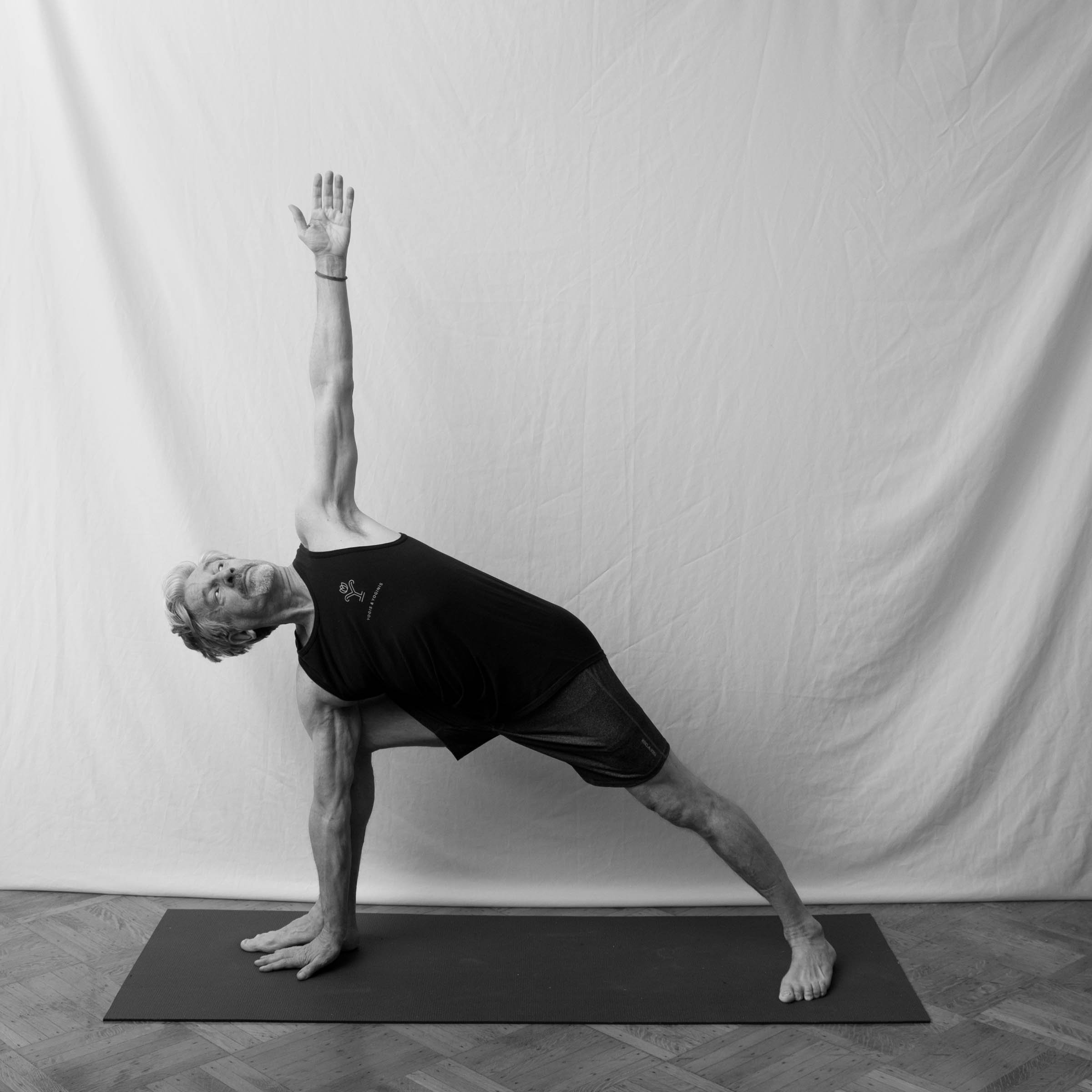 GEORGES, 69. Practicing yoga for 25 years.