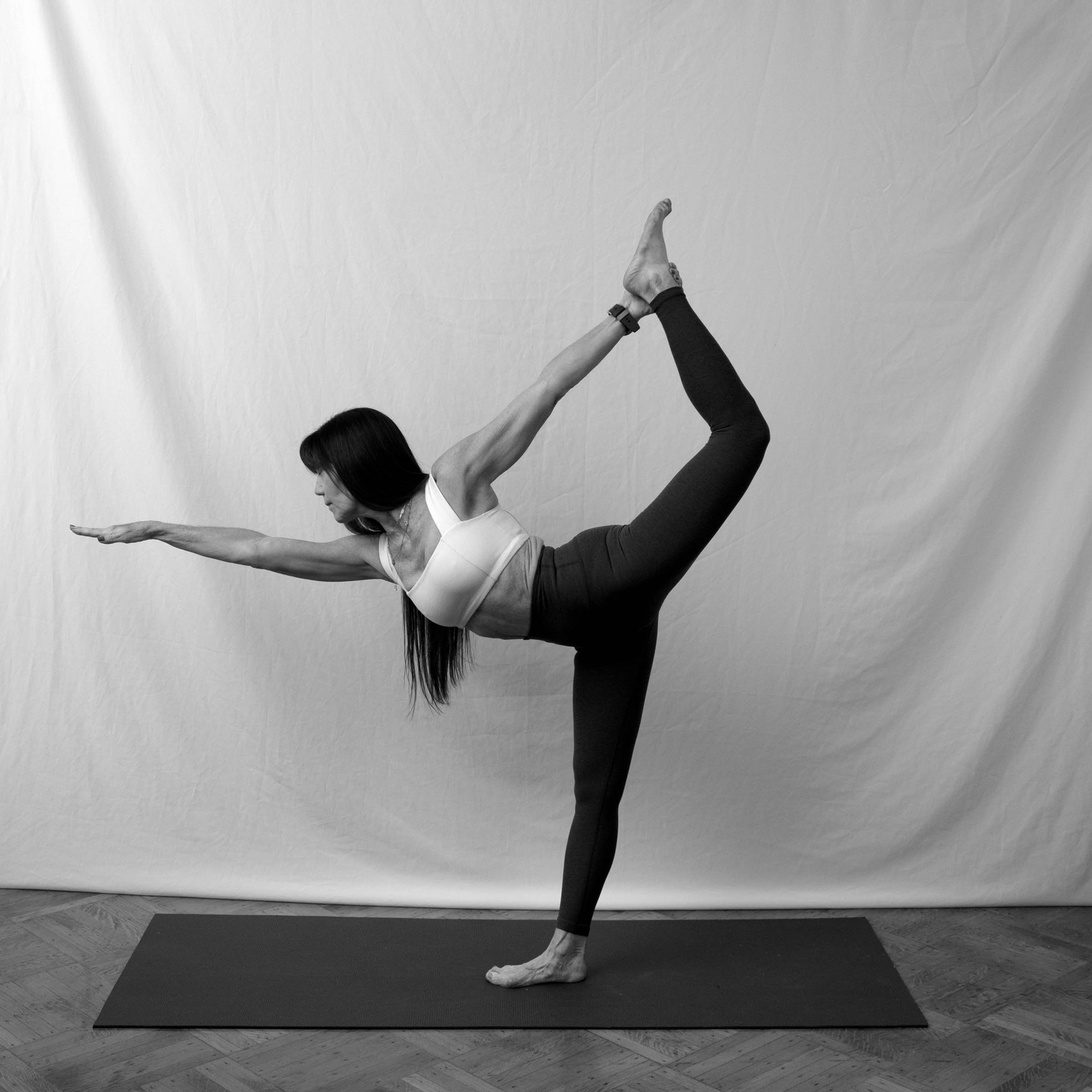 TRACY, 62. Practicing yoga for 20 years.