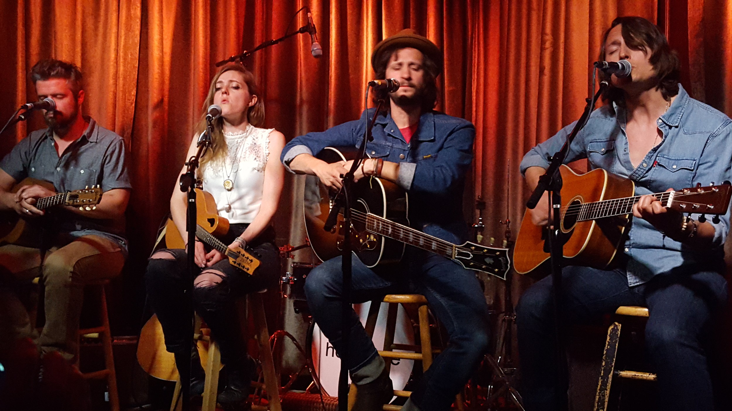 From left to right: Jeff Campbell, Megan Slankard, Jamie Kent and Matthew Szlachetka. Photo by Jessica Klausing