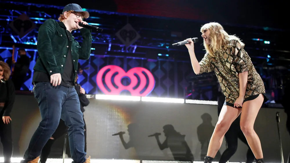Ed Sheeran and Taylor Swift perform "End Game." Photo courtesy of Variety.com 