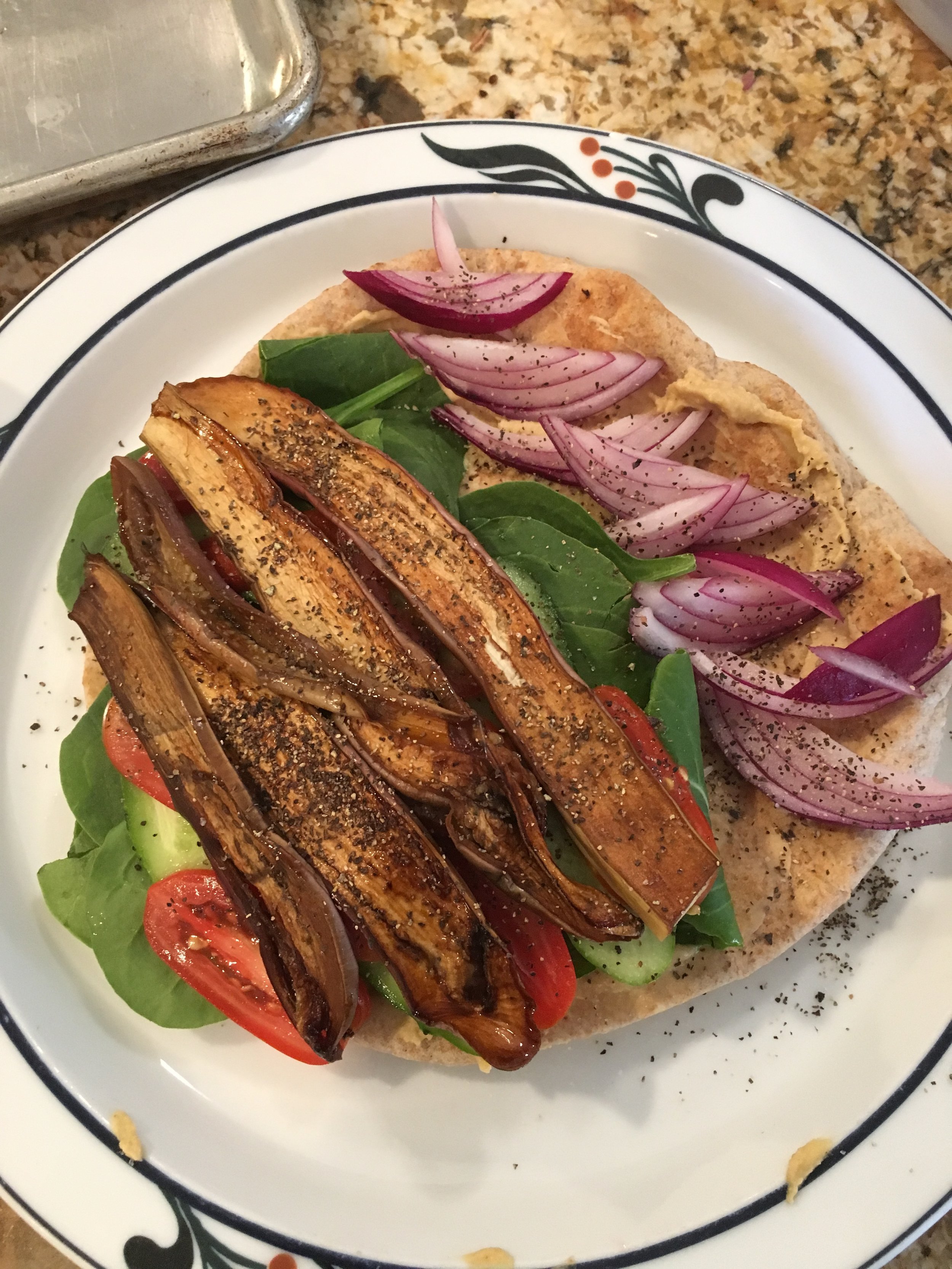 Pan Roasted Balsamic Eggplant Sammy