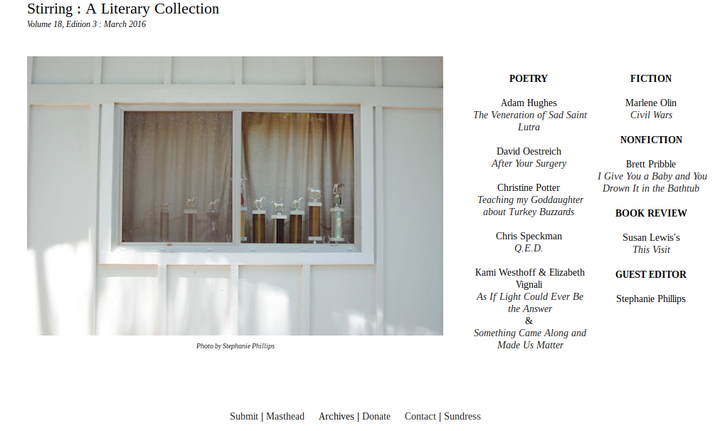 Stirring: A Literary Collection