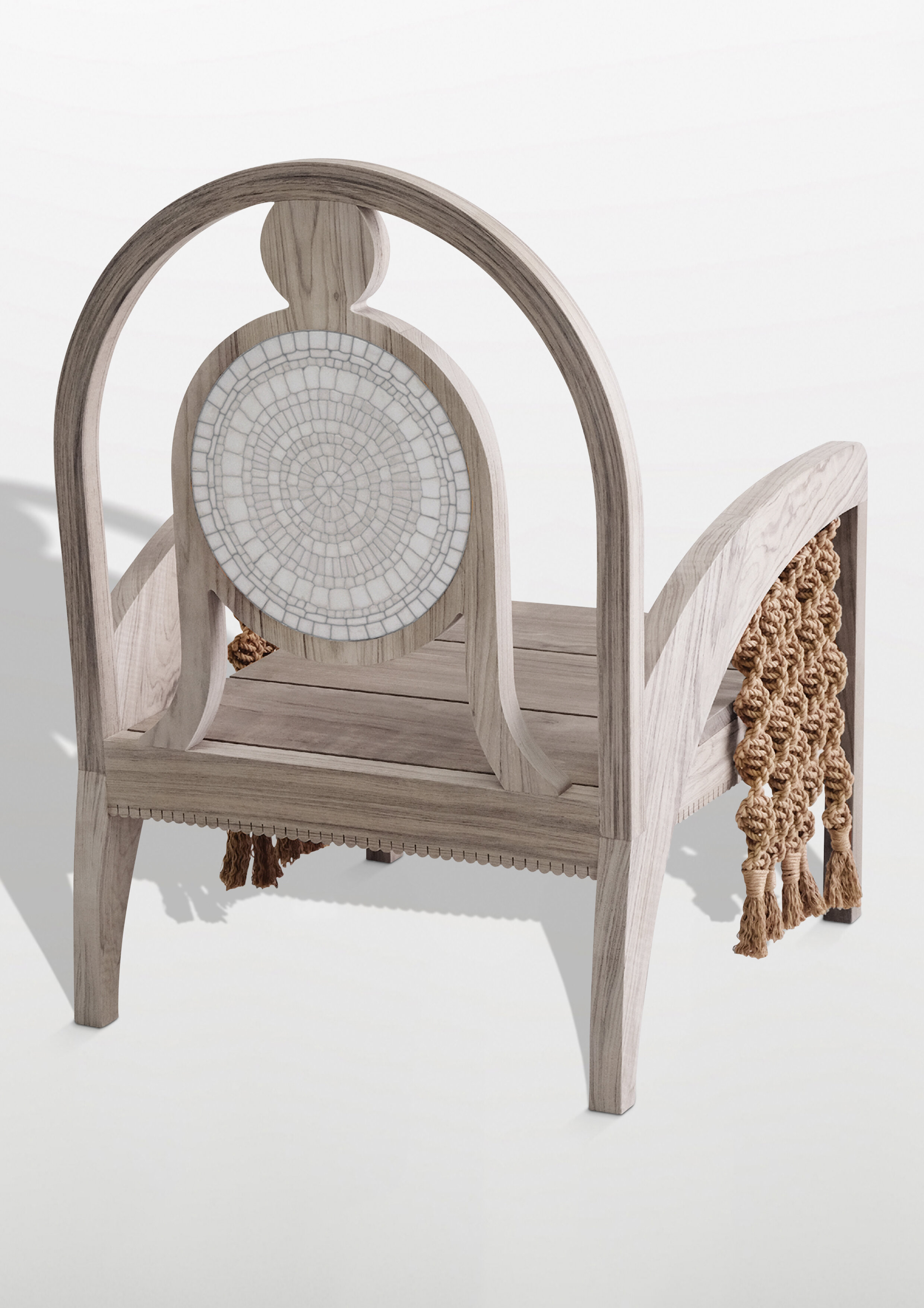 Piatro Mosaic Lounge Chair with Tassels.jpg