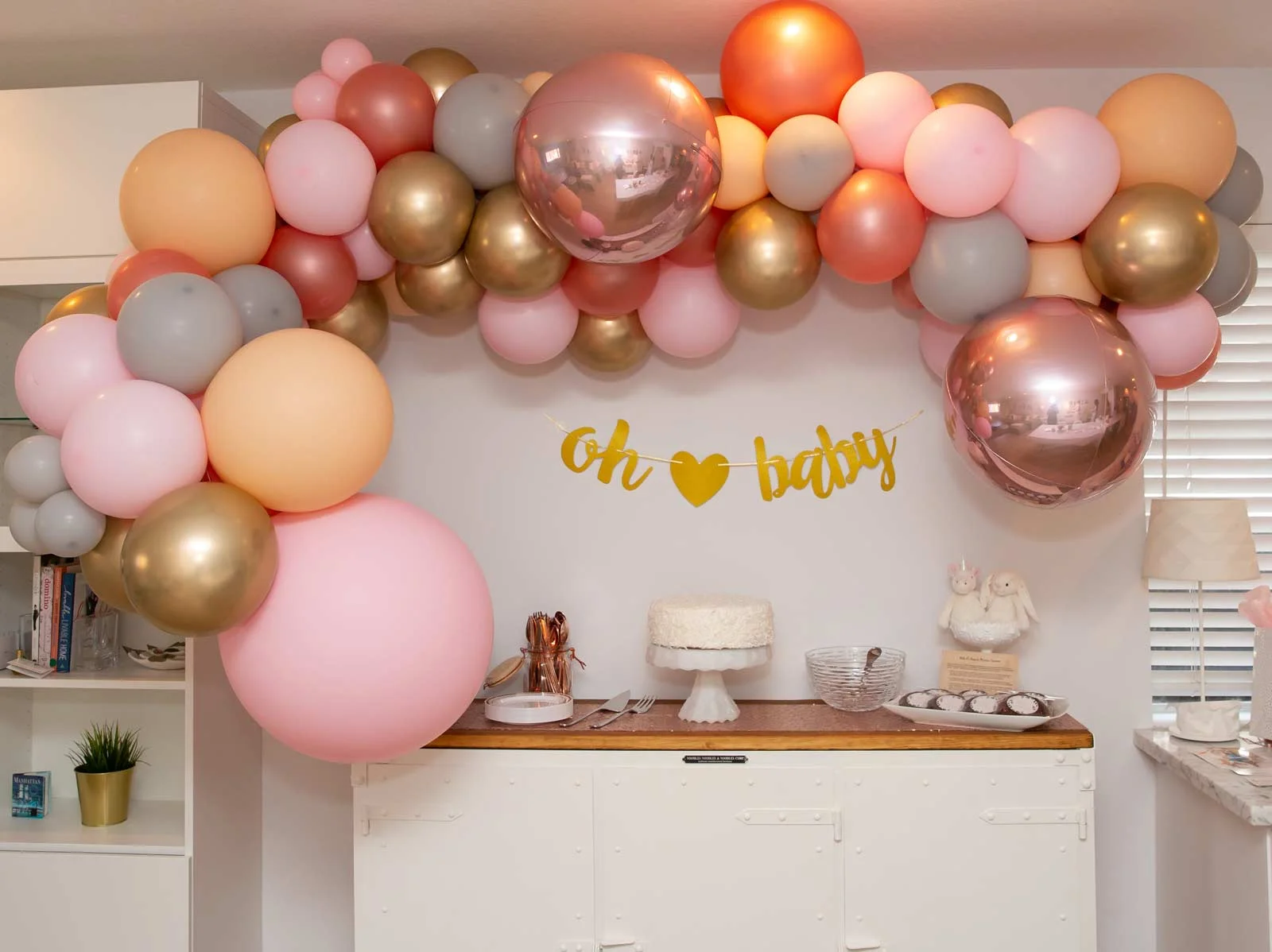 Beautiful balloon arch custom created and sponsored by Creative Balloon Designs