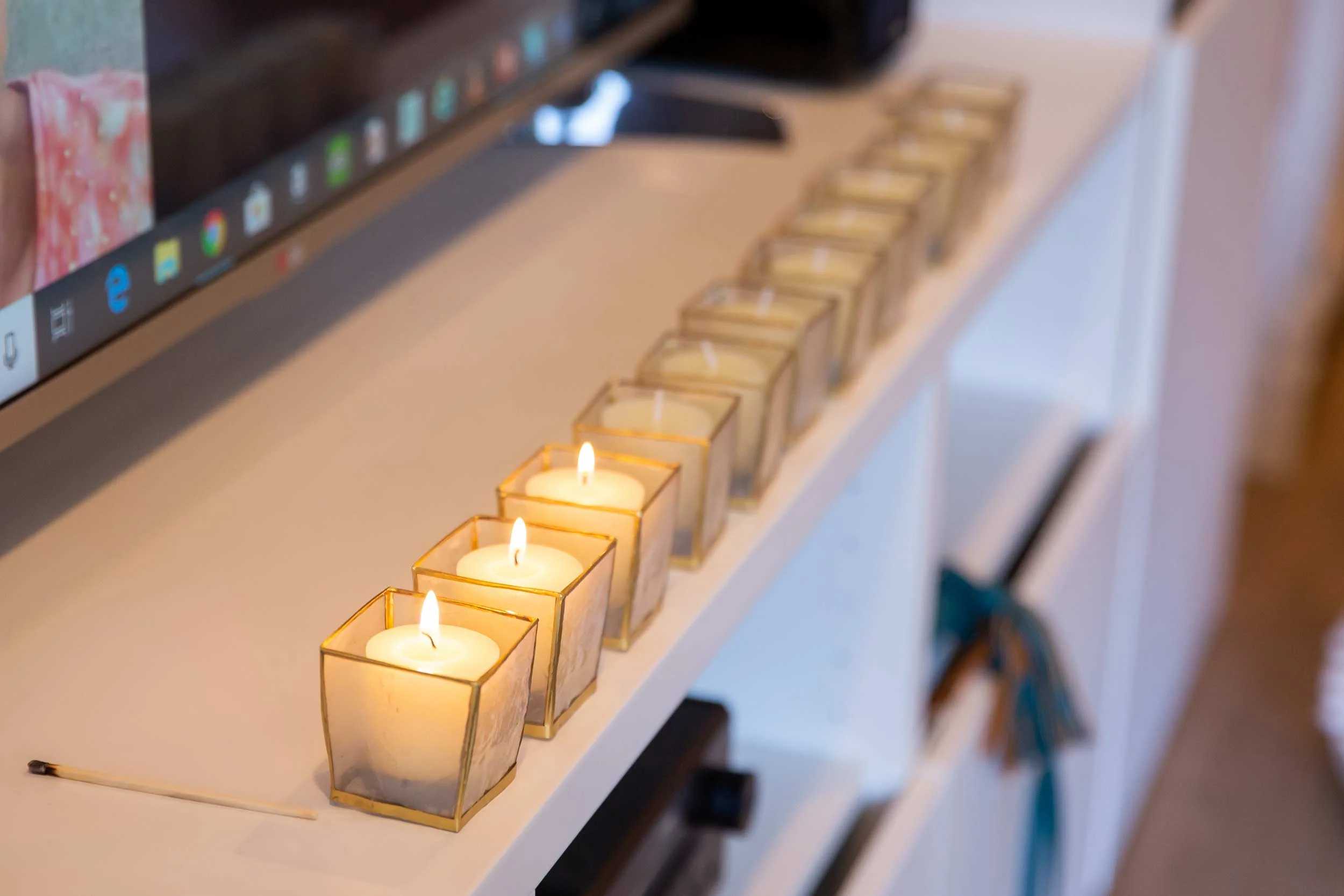 Candles were purchased from a local World Market .