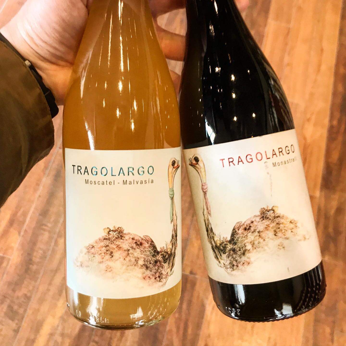 Here are some lovely wines for you on this dreary day

Tragolago Blanco: This orange wine is explosively aromatic and fruity. Made from Moscatel and Malvasia grapes from very sandy, saline soils. Grapes are naturally fermented on their skins for 30 d