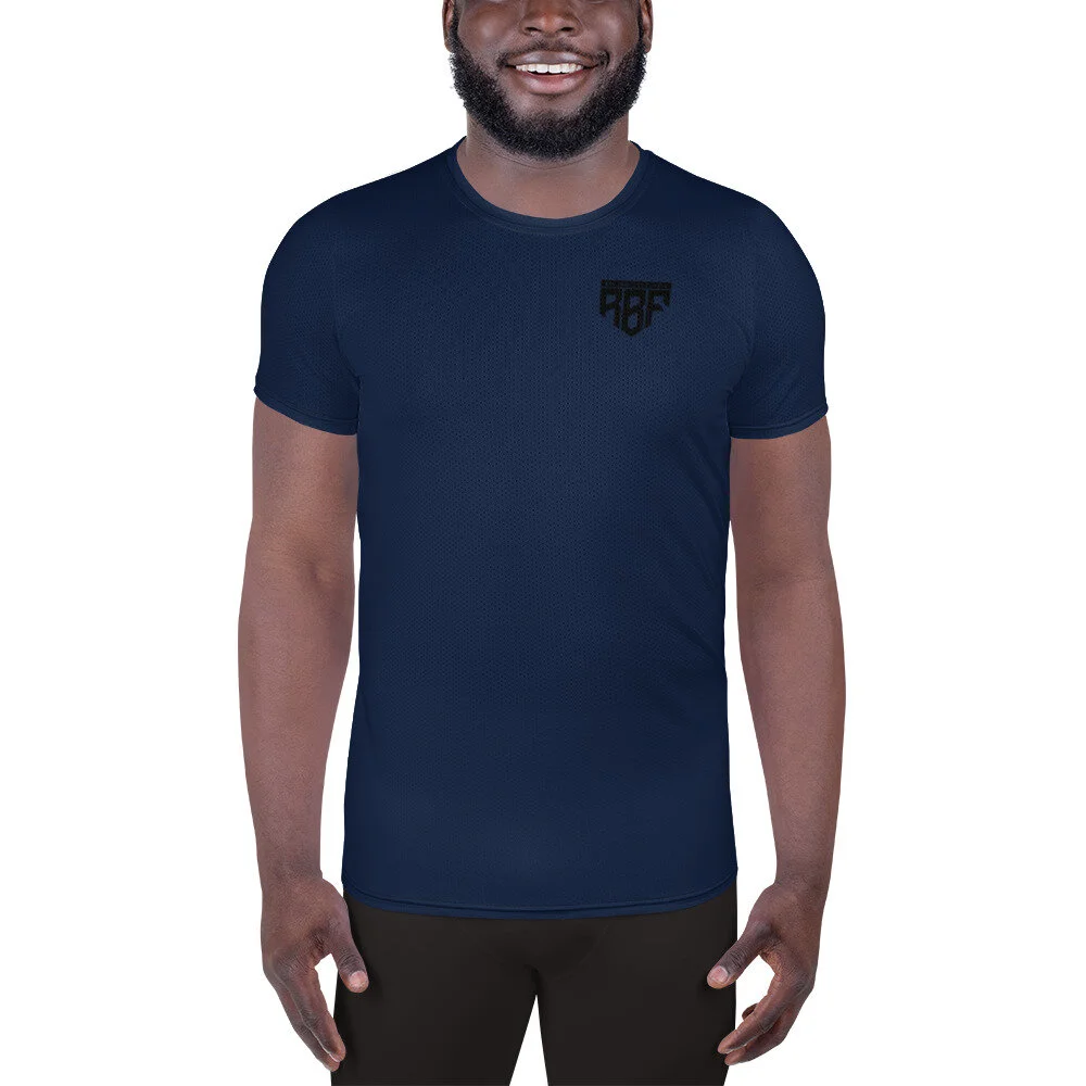 Men's Athletic T-shirt (Navy) — Ronald Brantley Fitness