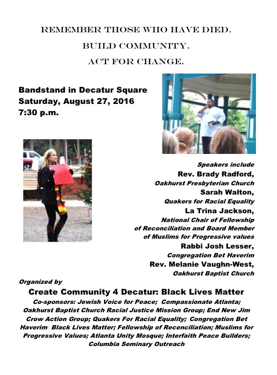 Remember Those Who Have Died. Build Community. Act For Change.