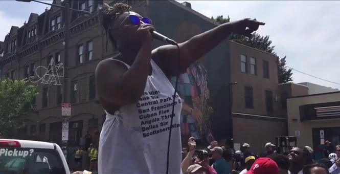Black Lives Matter: "Whites to the back, Blacks in Front!"