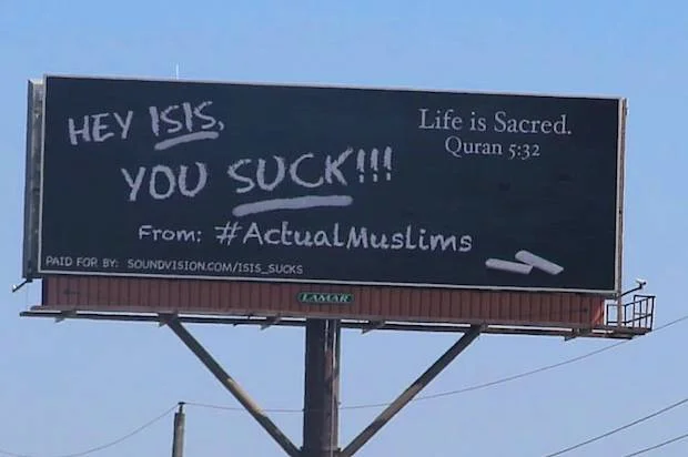 Mulsim Americans launch anti-ISIS billboard