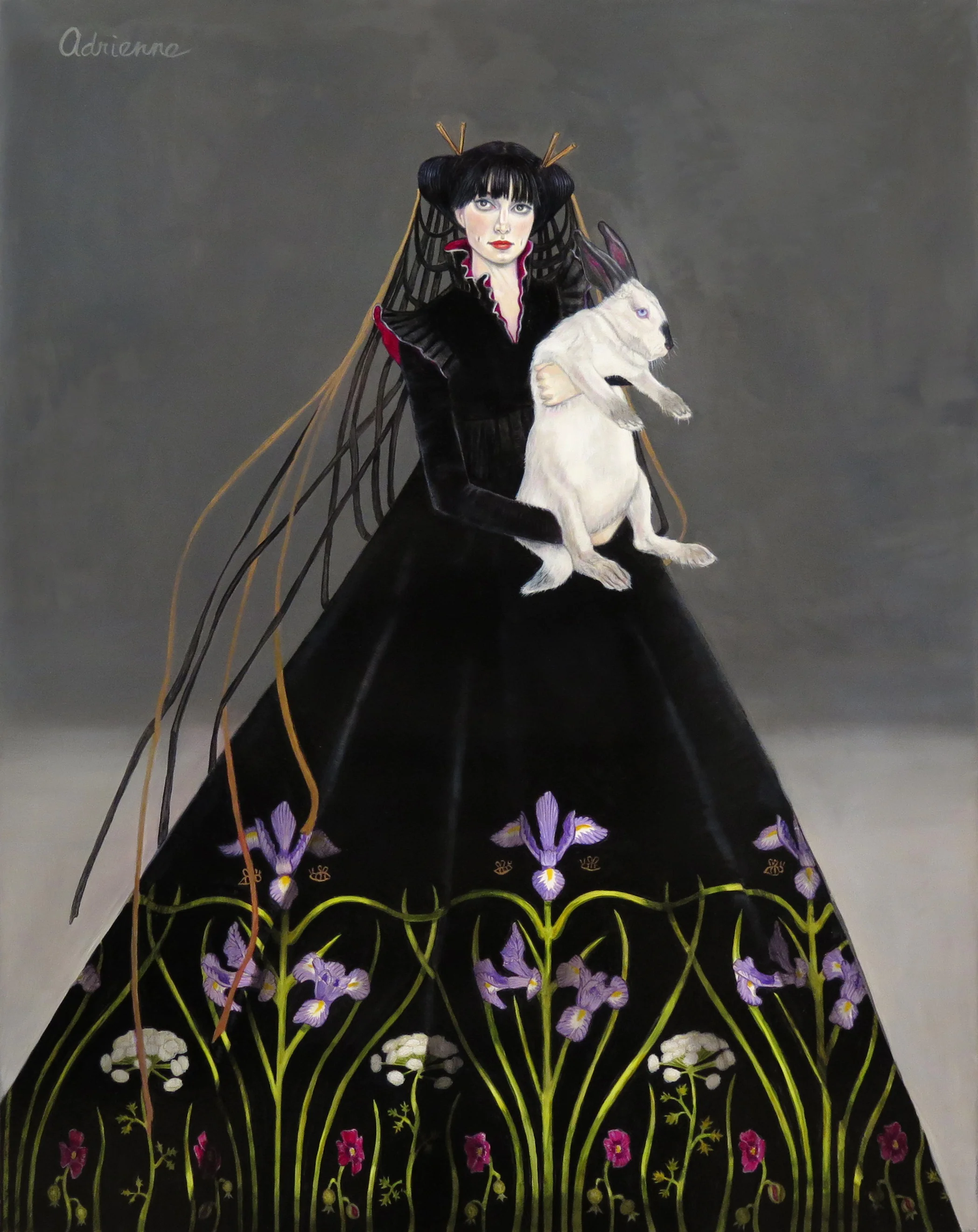 Flowers beautiful and delicious Oil on board, 16” x 20”. $420.00, available on Etsy