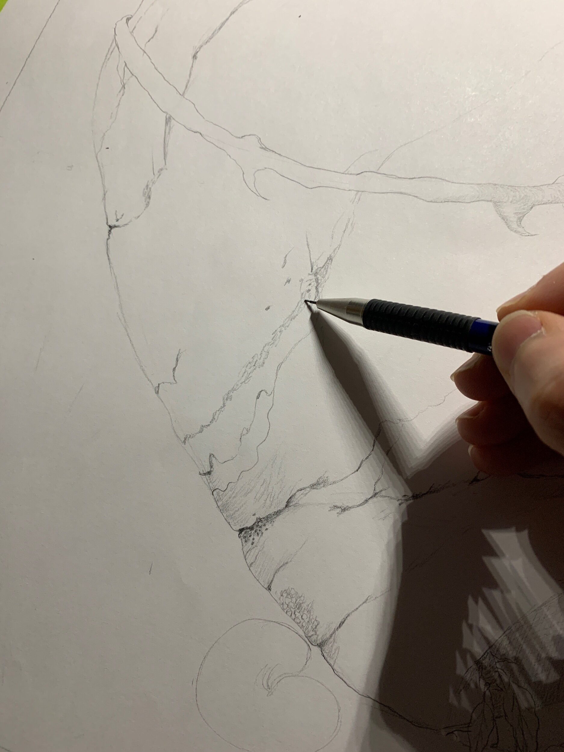 Concept drawing for painting no.4, 2019.