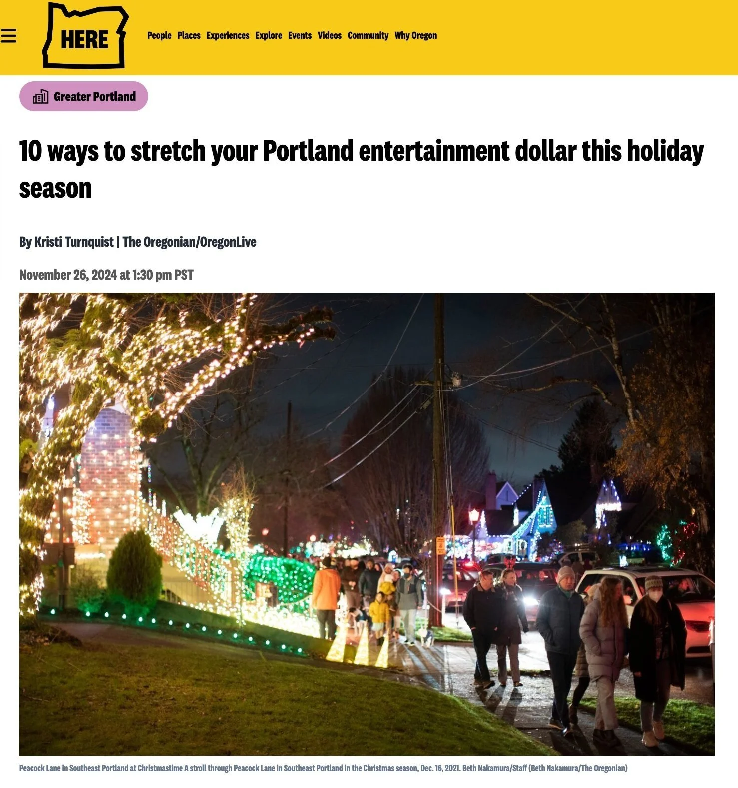 Here is Oregon, Nov 2024