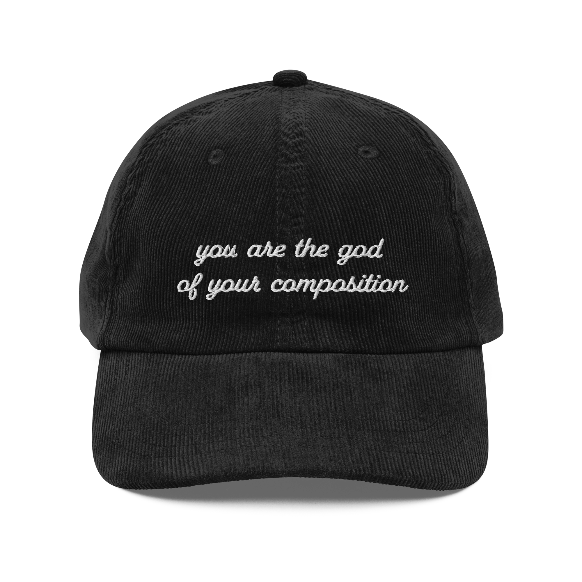 vintage-corduroy-cap-black-front-69371c72767a5.png