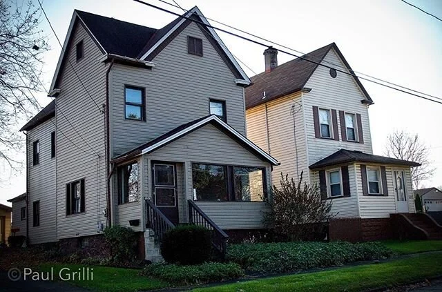 ORIGINAL CONTENT // SHARED: Carnegie-Illinois Steel Co. offices. Lower West Side/Steelton - Youngstown, O. 
Fun facto: this farm house was moved from the farmland that became the Ohio Steel Co. to Butler Ave, just west of Steel Street. The newspaper