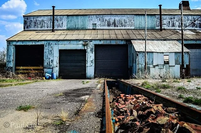 ORIGINAL CONTENT: Boiler shop - Republic Steel Hazelton Works 2015
Half a wall’s worth of brick pushed into the inspection pit.