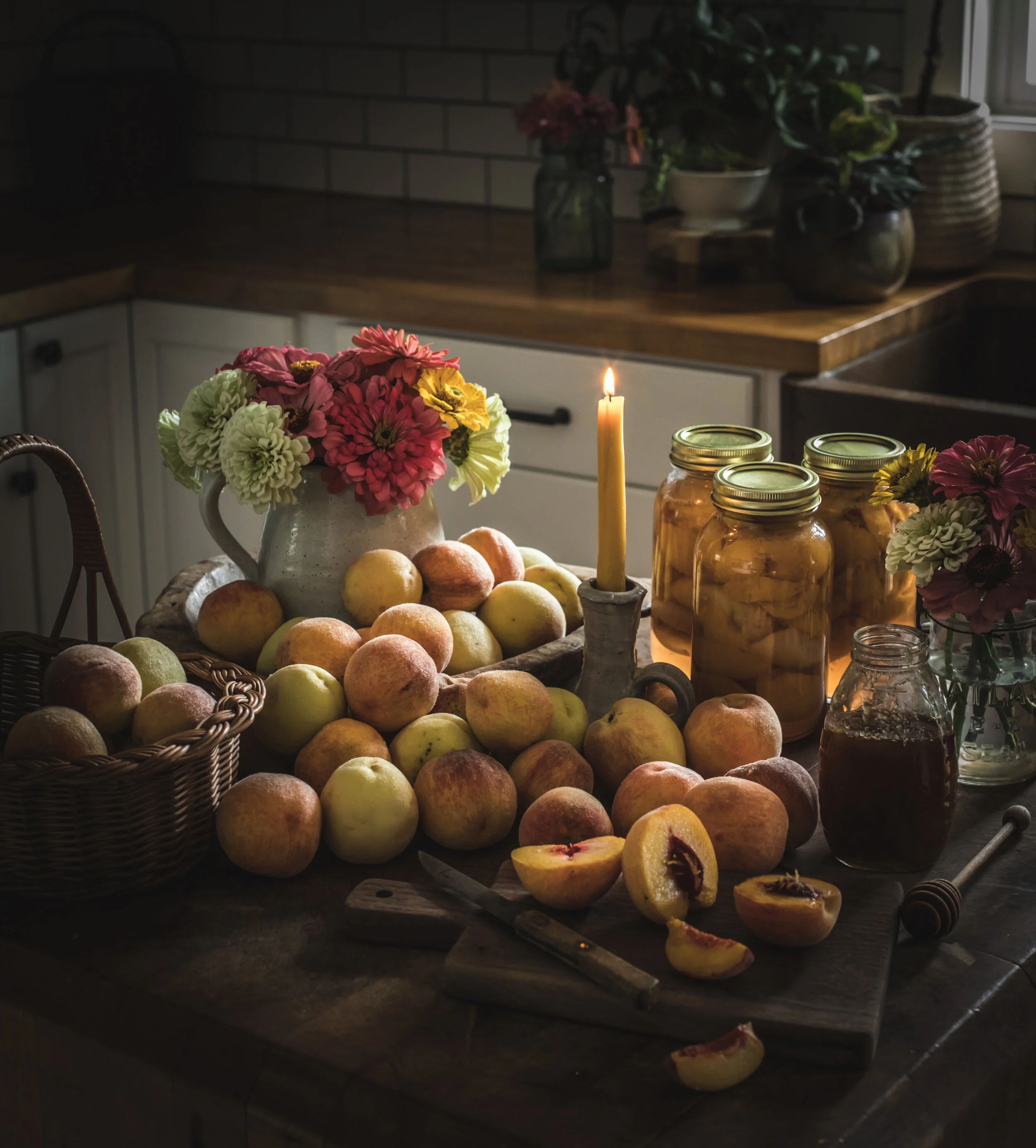 Honey Canned Peaches