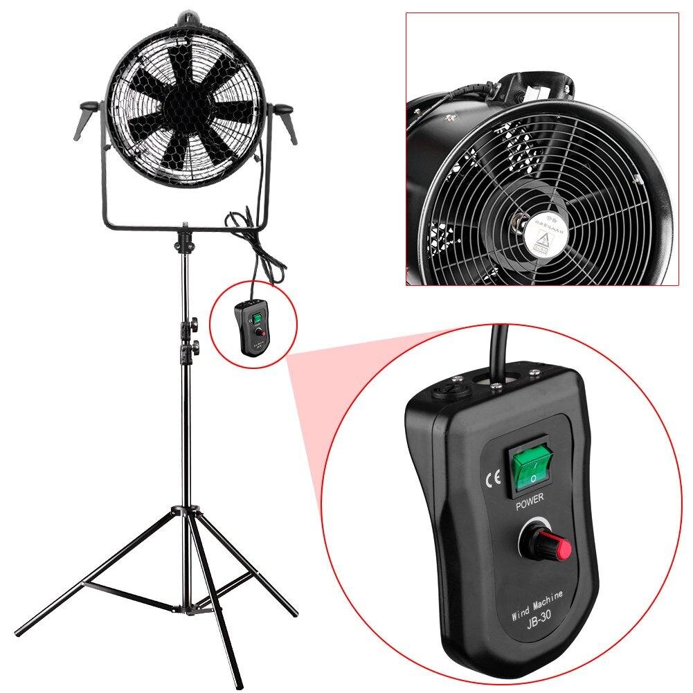 Neewer Professional 300W Metal Adjustable Fan Wind Machine with Honeycomb and U-Shaped Frame for Studio Photography Shooting