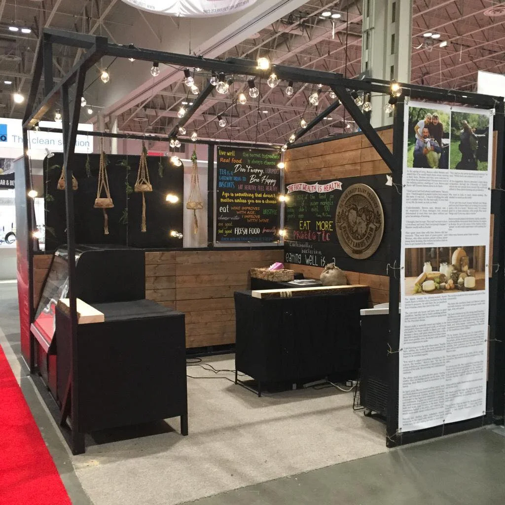 Secret Lands Farm market booth