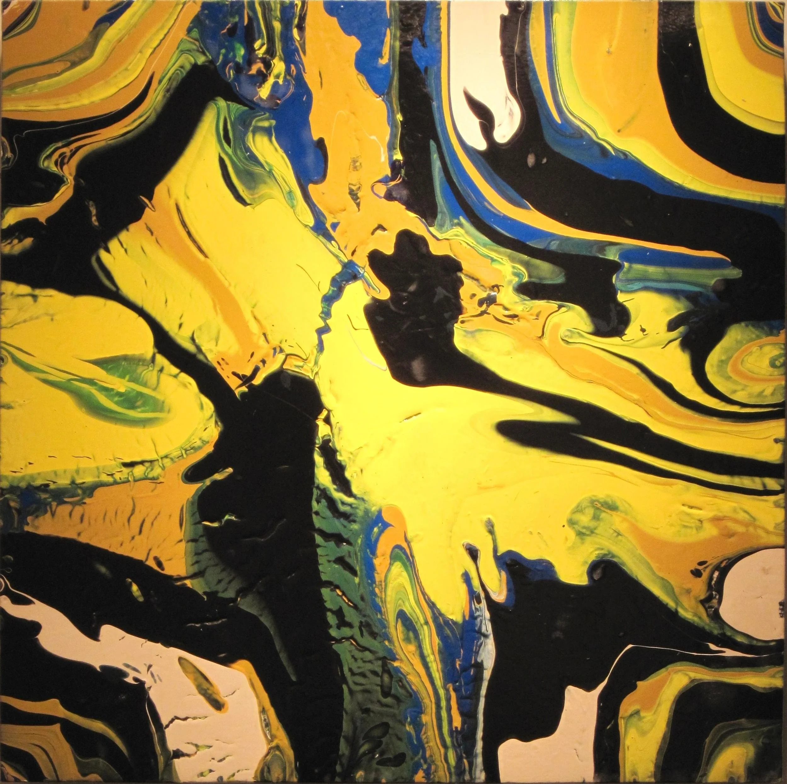 Untitled (Yellow, Black, Blue and Green)