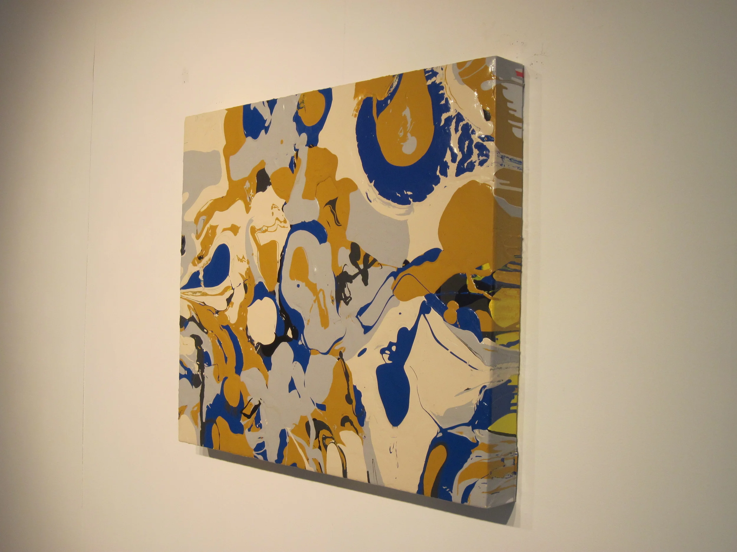 Untitled (Yellow, Silver, Cream and Blue)
