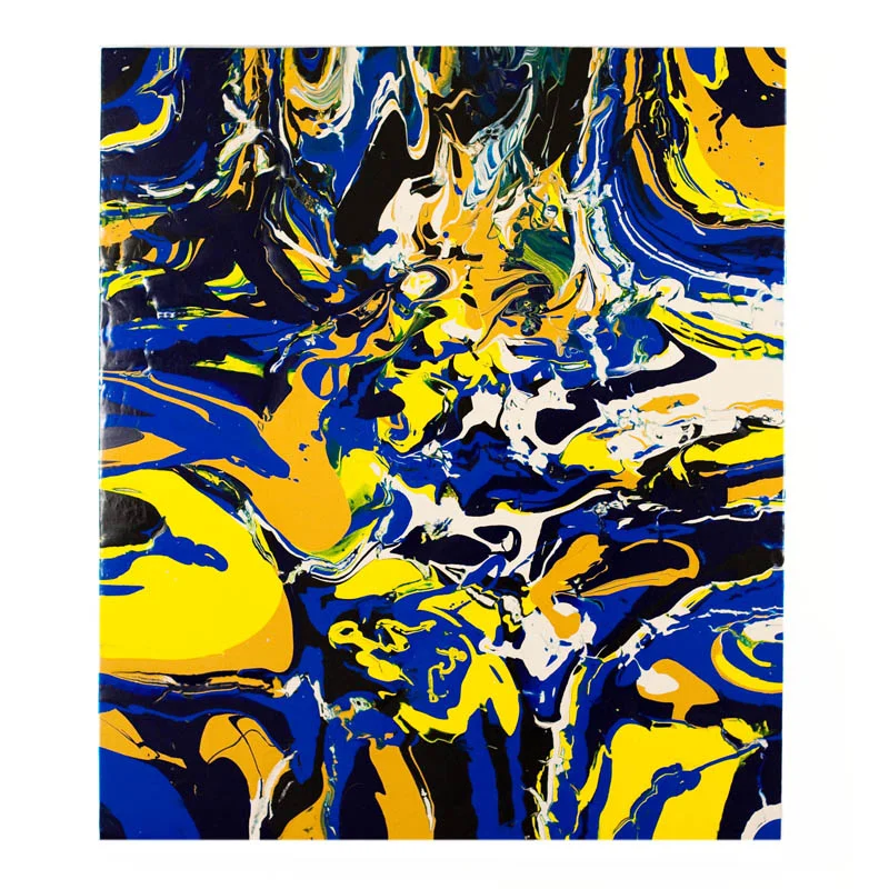Untitled (Yellow, Black, Blue and White)