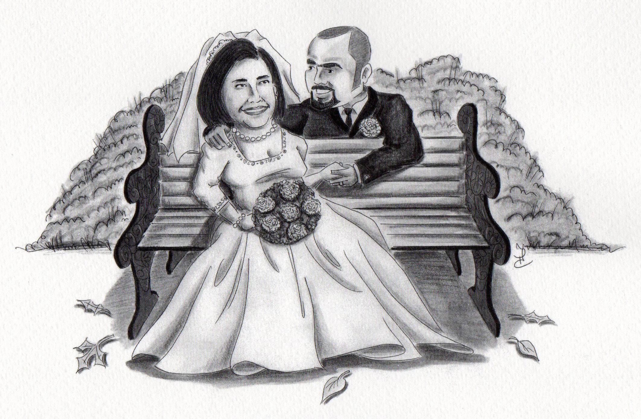 Vieira-Guthrie Wedding Illustration