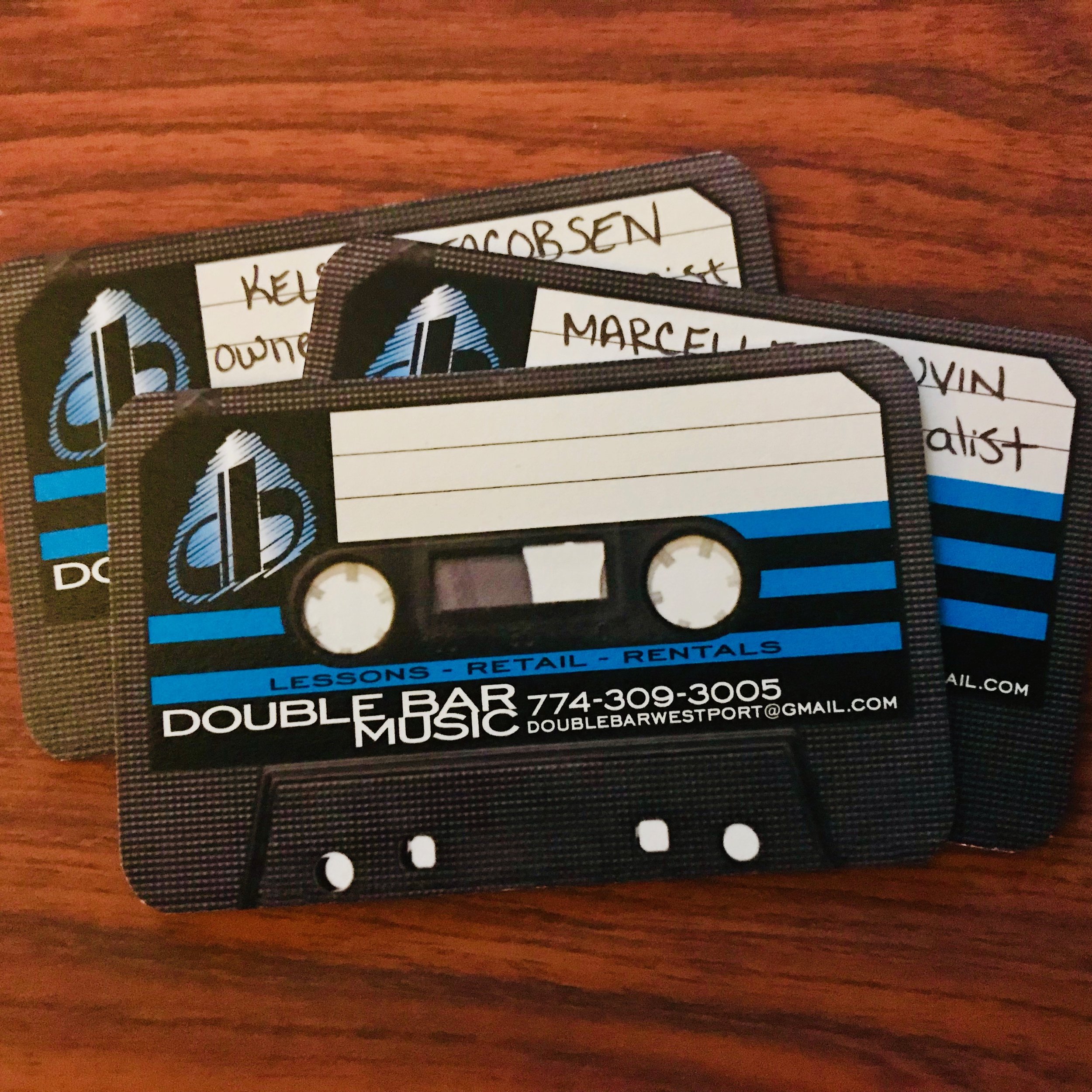 Double Bar Music business cards