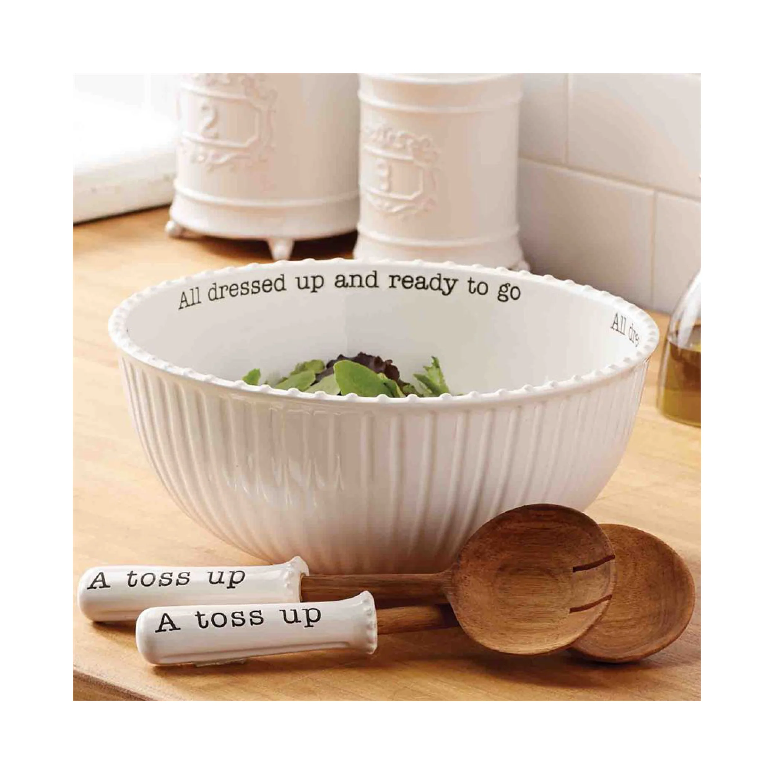 Mud Pie Circa Salad Bowl and Servers $59.95 Wants 1 Has 1 Needs 0