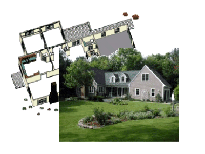 Double Gable Cape - 3,425 sq. ft. Custom designed home and landscape