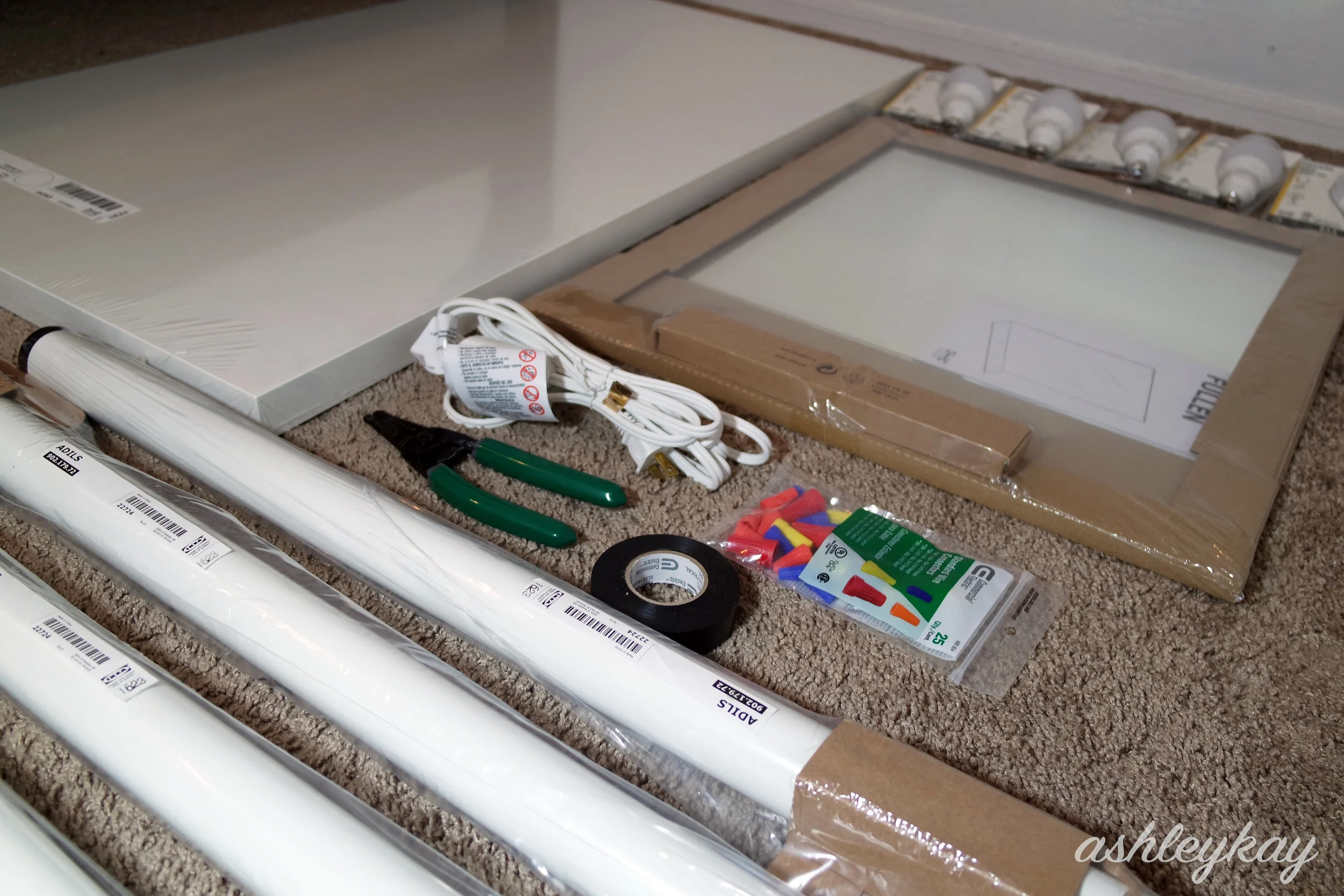 Not pictured in this photo- the Musik wall lamp.