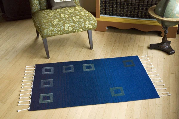 Plain Weave Rug with Tapestry Element