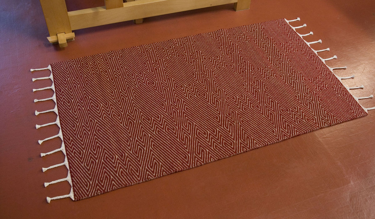 Twill Weave with Meander pattern