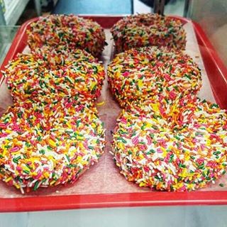 Come grab one of our home made donuts! #sprinklesfordays #watchhill #baystreetdeli #eaatcoast