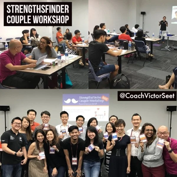 Singapore couple CliftonStrengths StrengthsFinder workshop programs relationships love trust communication skills