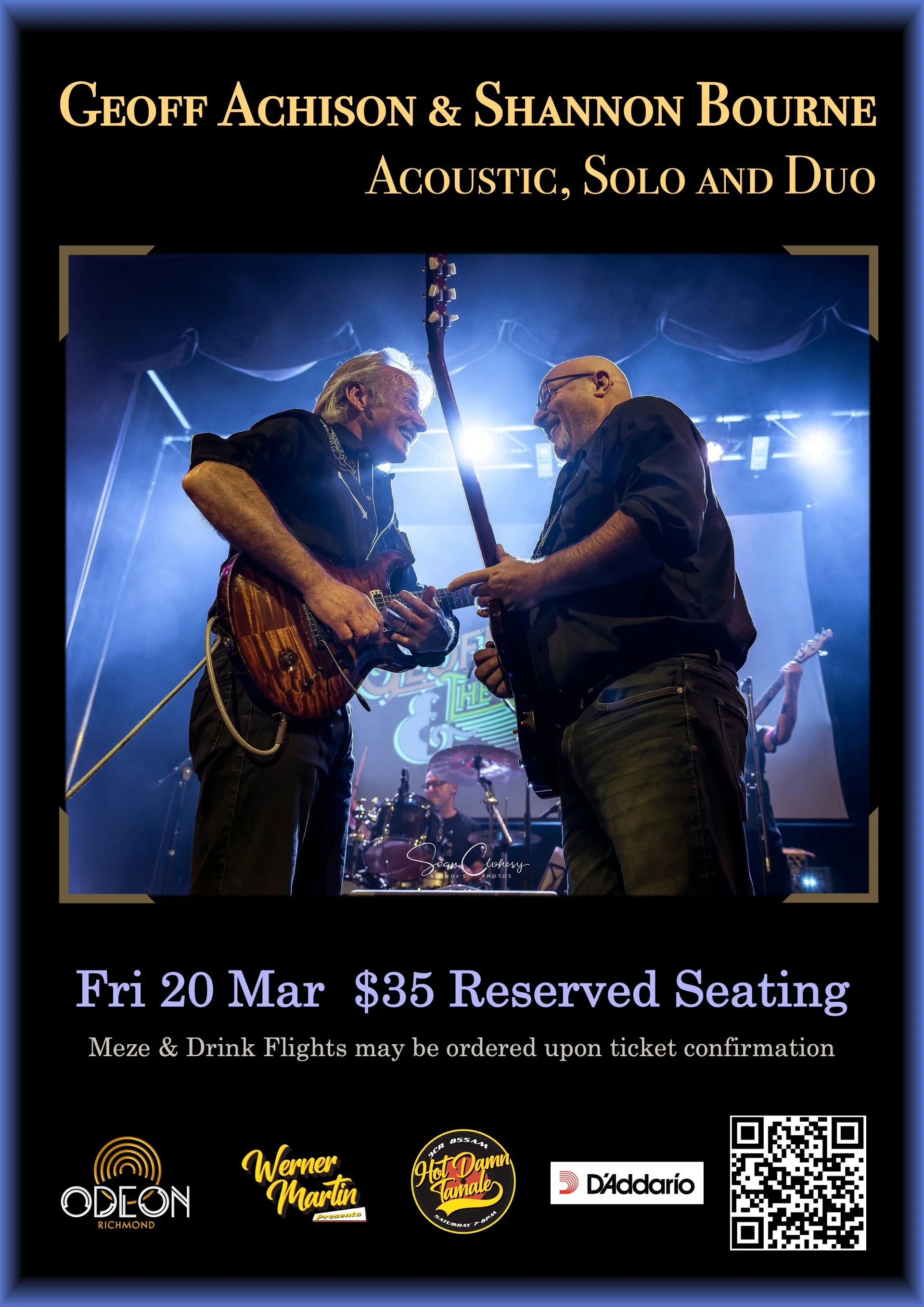 Geoff Achison &amp; Shannon Bourne at Odeon, Richmond