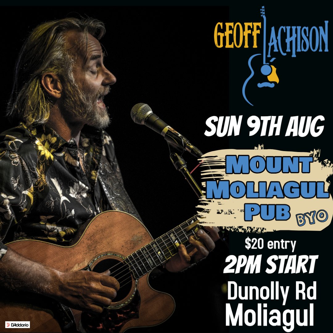 Geoff Achison Solo Acoustic at Moliagul (Vic)