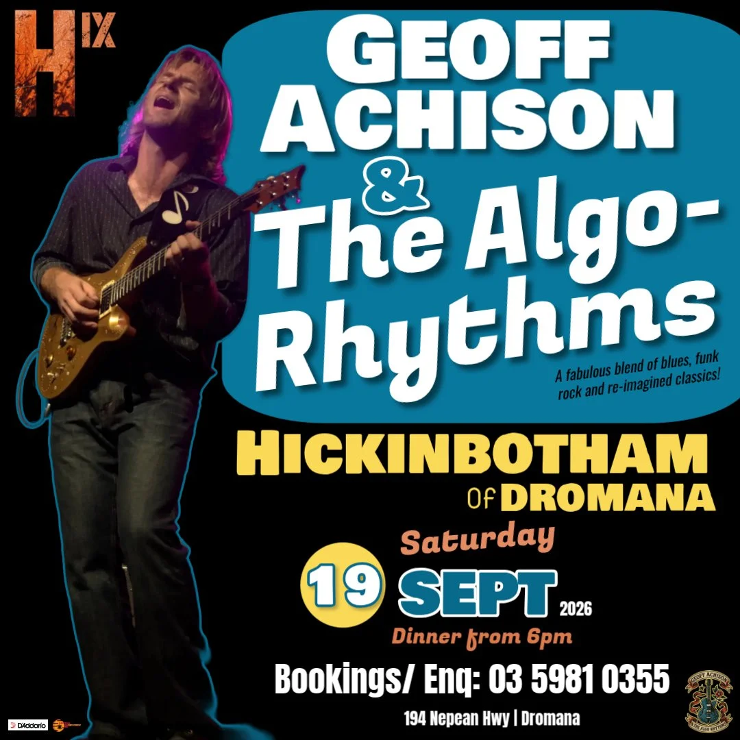 Geoff Achison &amp; The Algo-Rhythms at Hickinbotham, Dromana