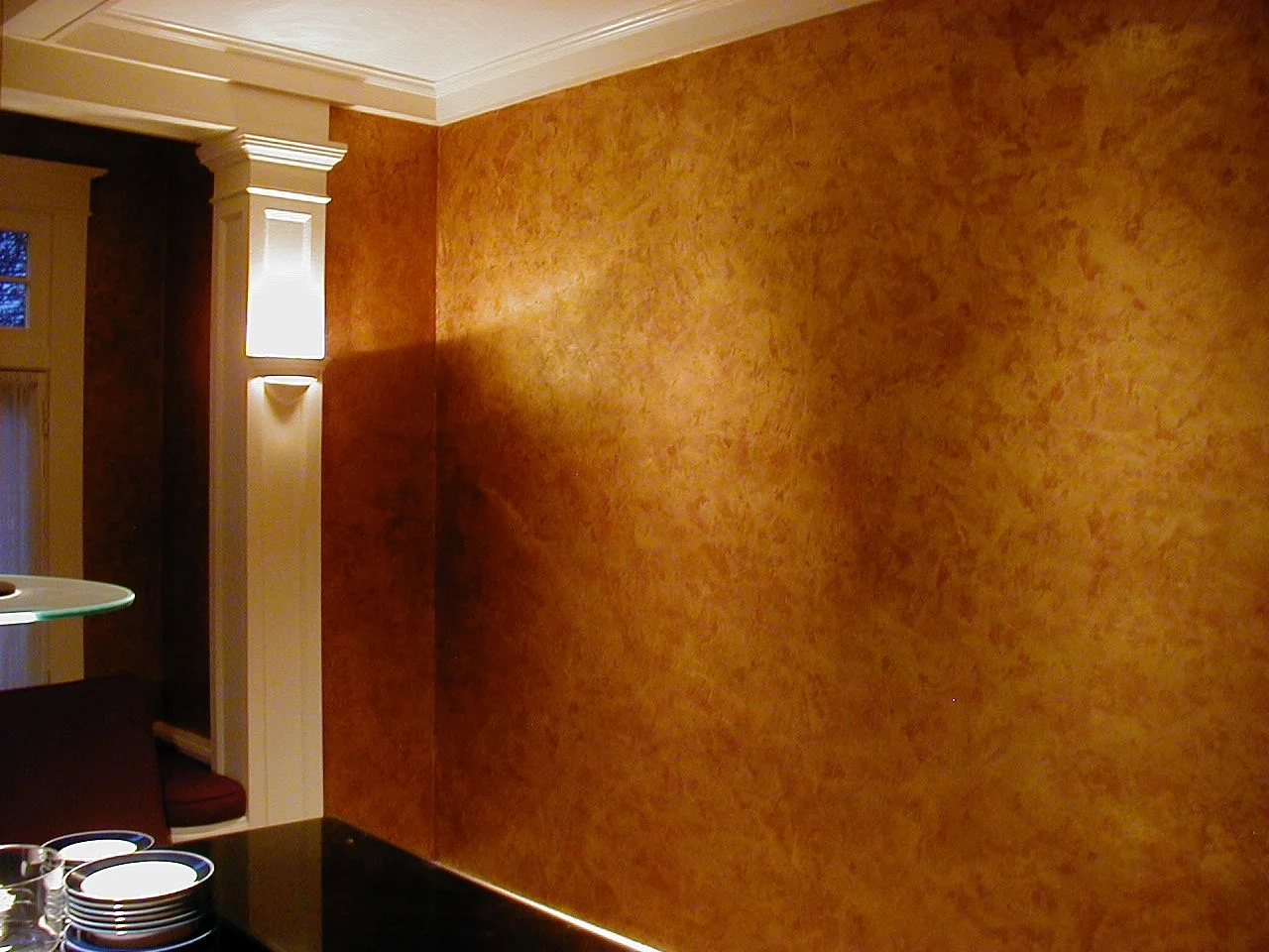 Warm Dining Room Finish