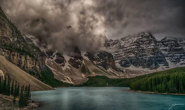 Storm weather #photographer #canada #sky #beautiful #photoftheday #jonathantucker #landscape #photography #Banff #alberta #lalke #mountains #canadianrockies