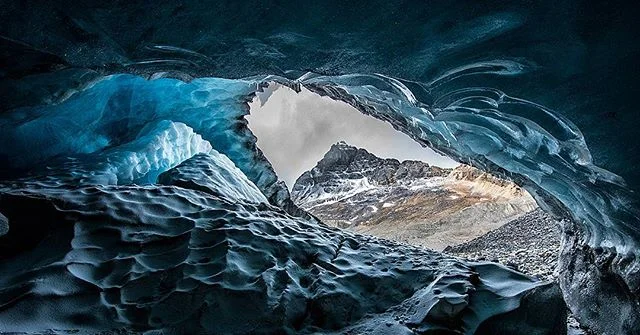 Under a glacier #beautiful #photoftheday #jonathantucker #landscape #photography #photographer #canada #nikon #oneofakind #alive #glacier #nature #glacier #ice #blue