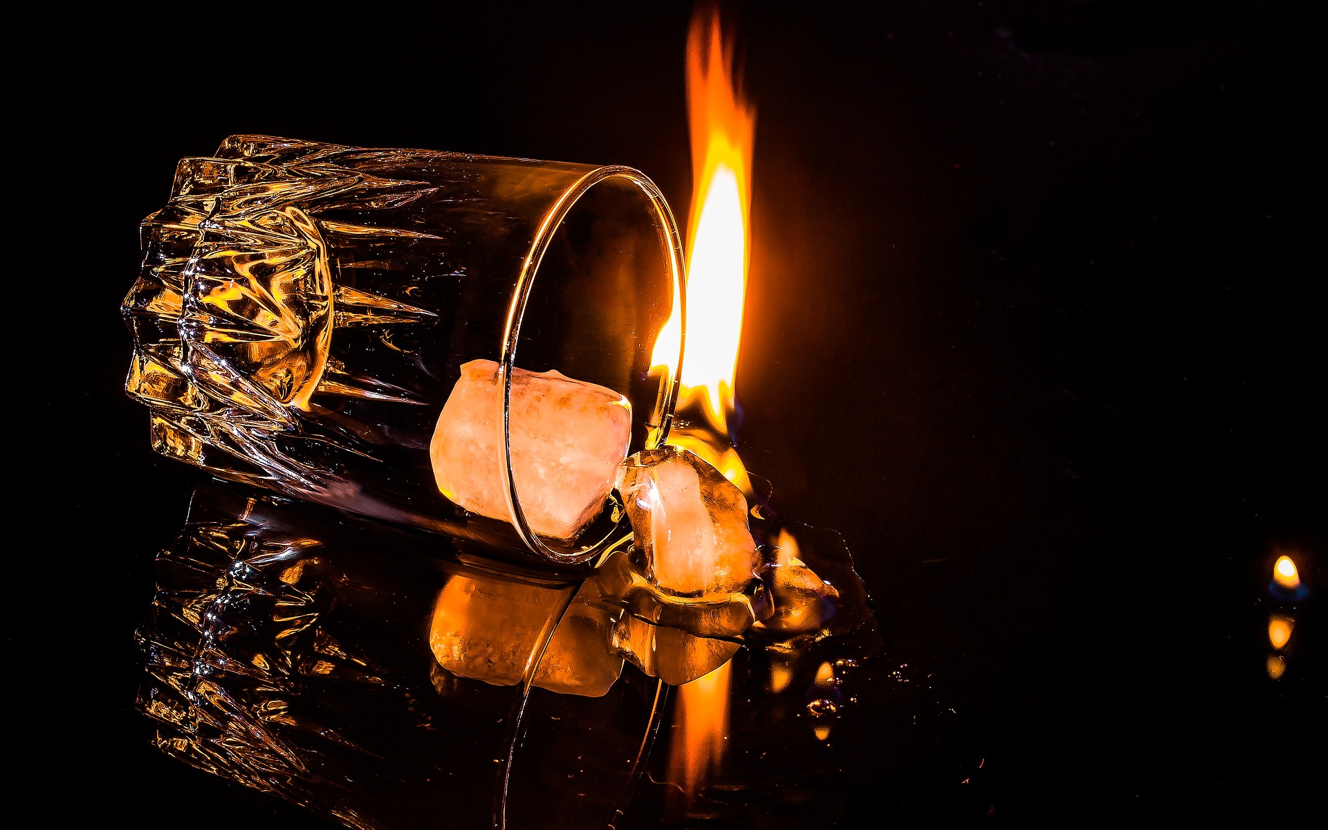 Whoops! The fire startled me.