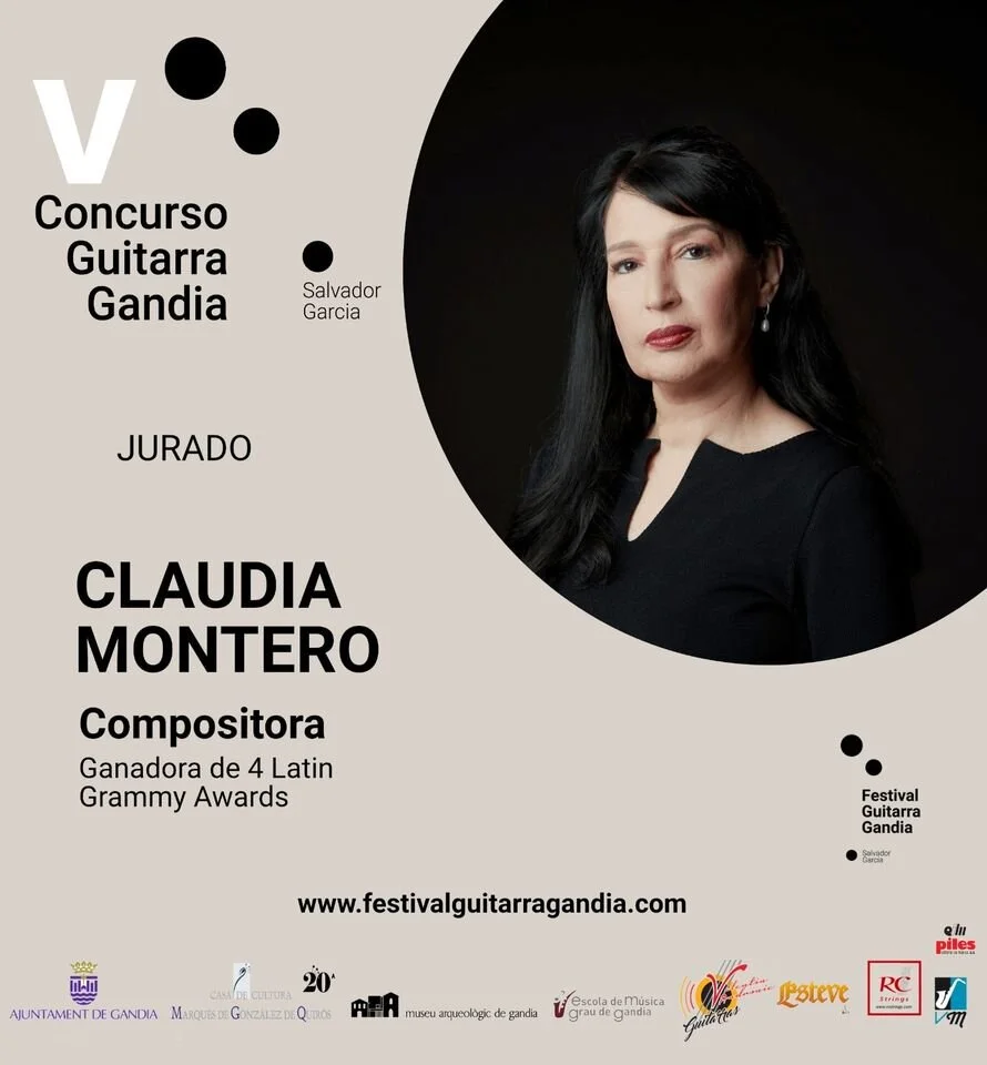 Claudia Montero Jurado del V Concurso de Guitarra Gandía