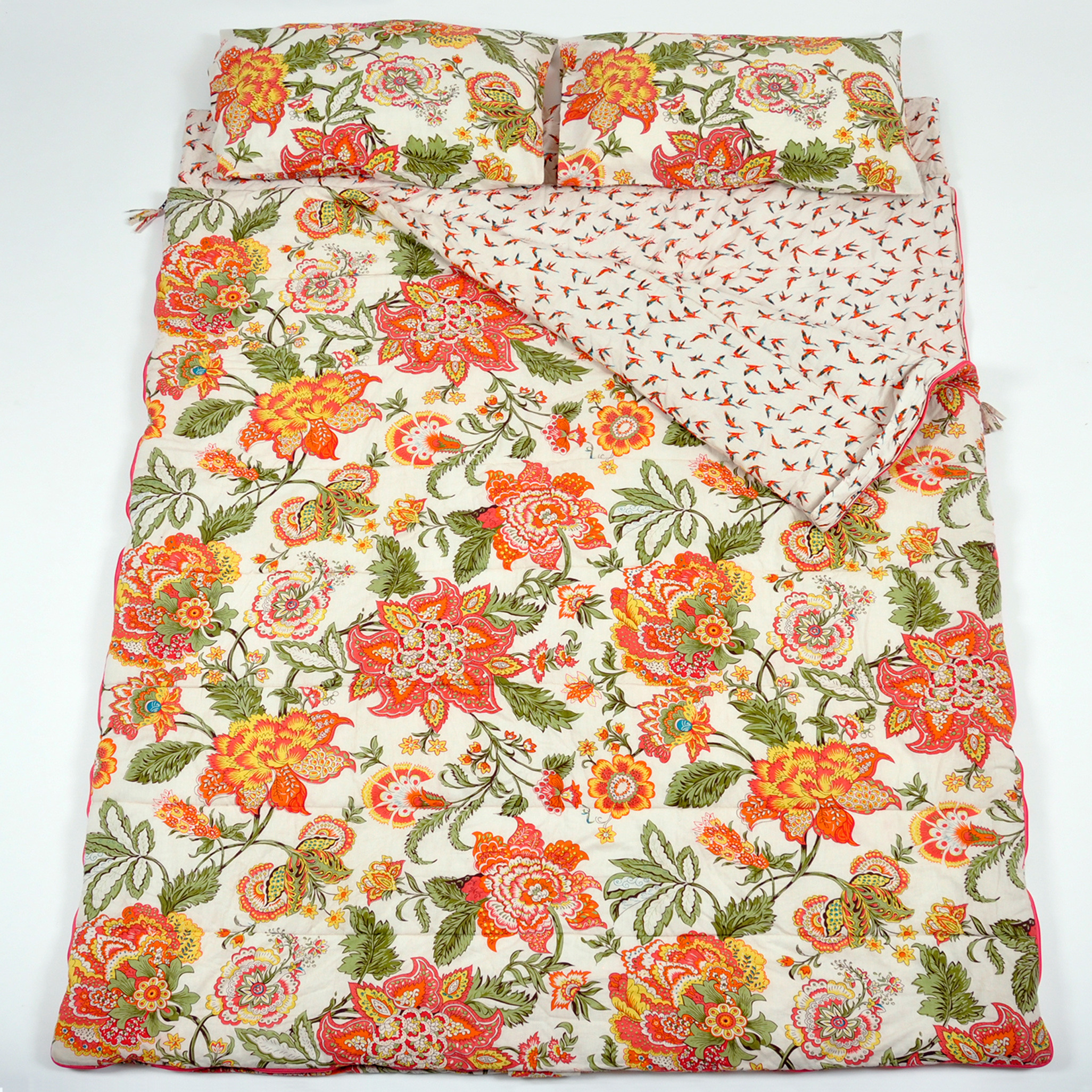 Wild Floral double sleeping bag