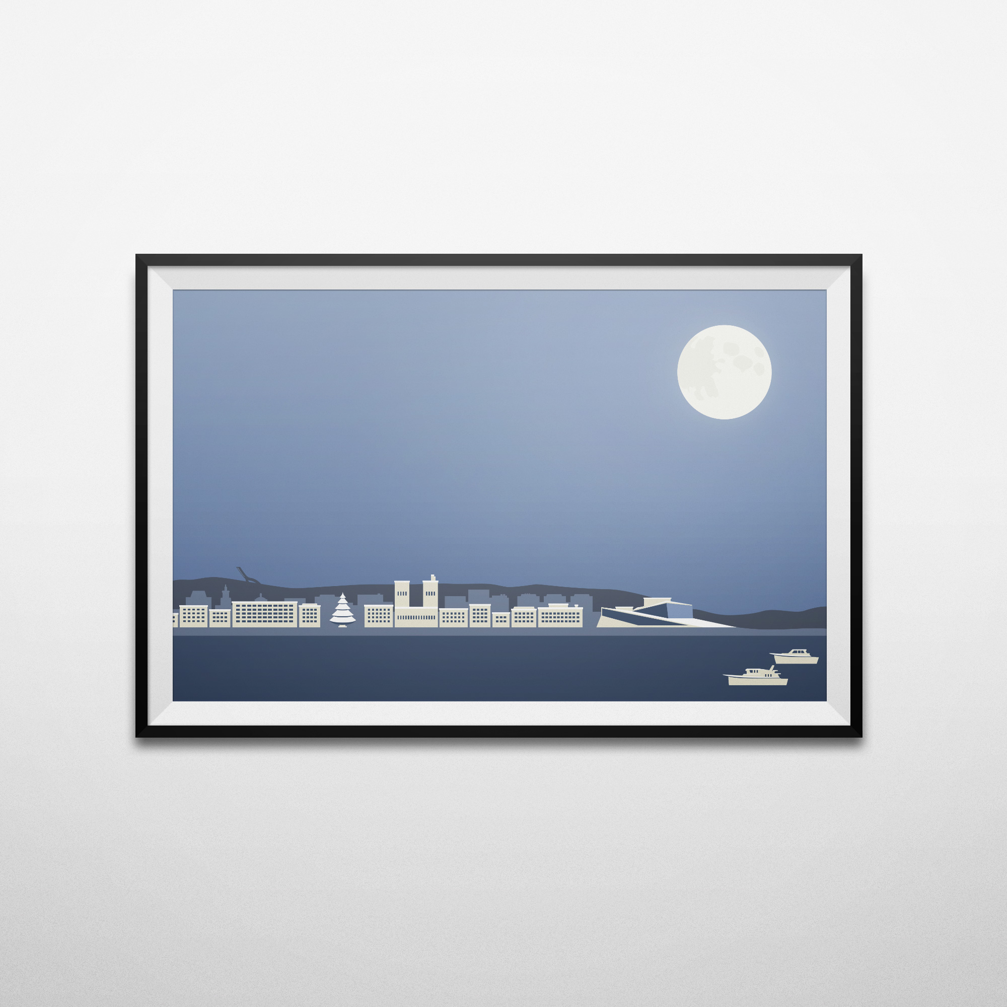 Vector poster of Oslo 2013